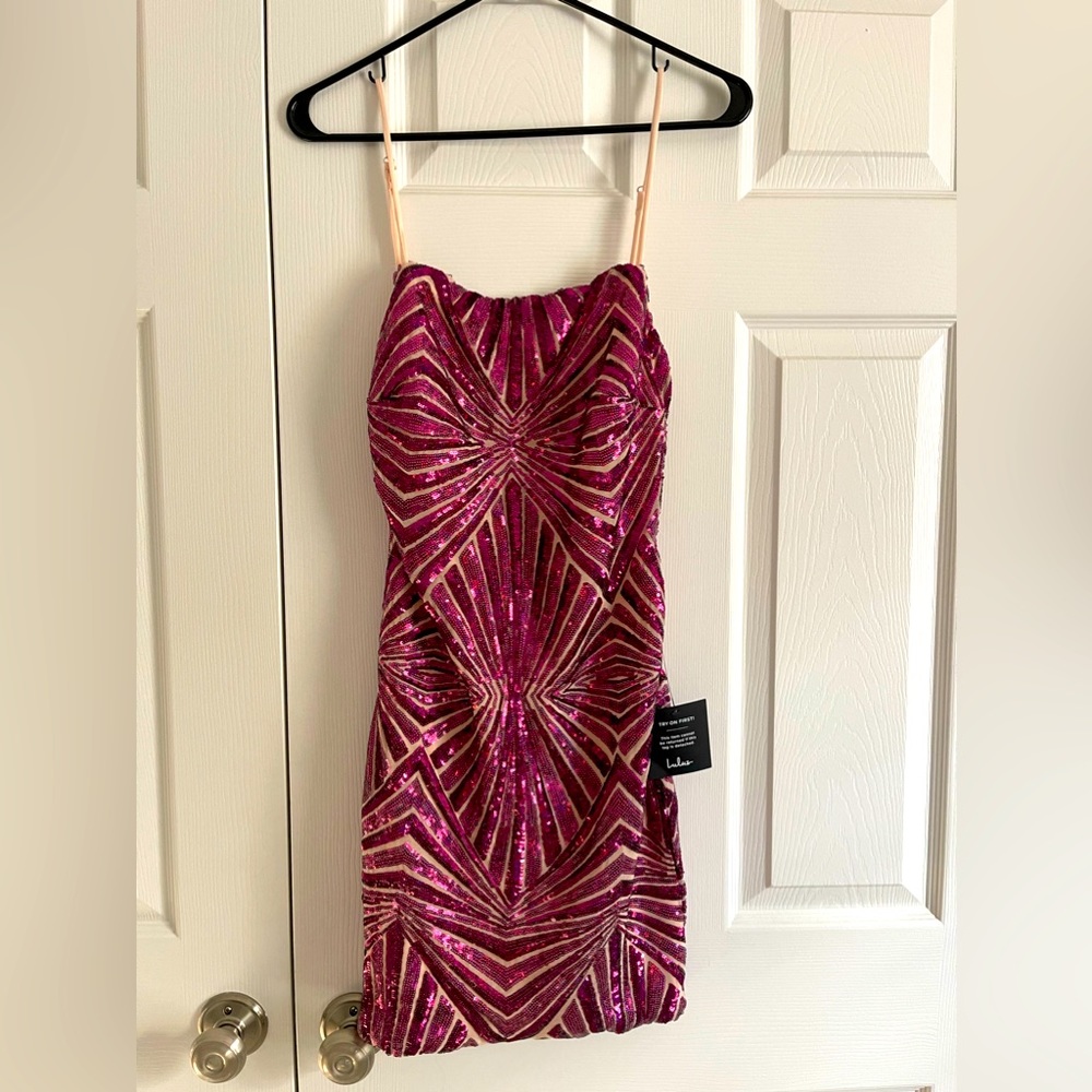 NWT Lulu’s Sequin Cocktail Dress Sz Medium
